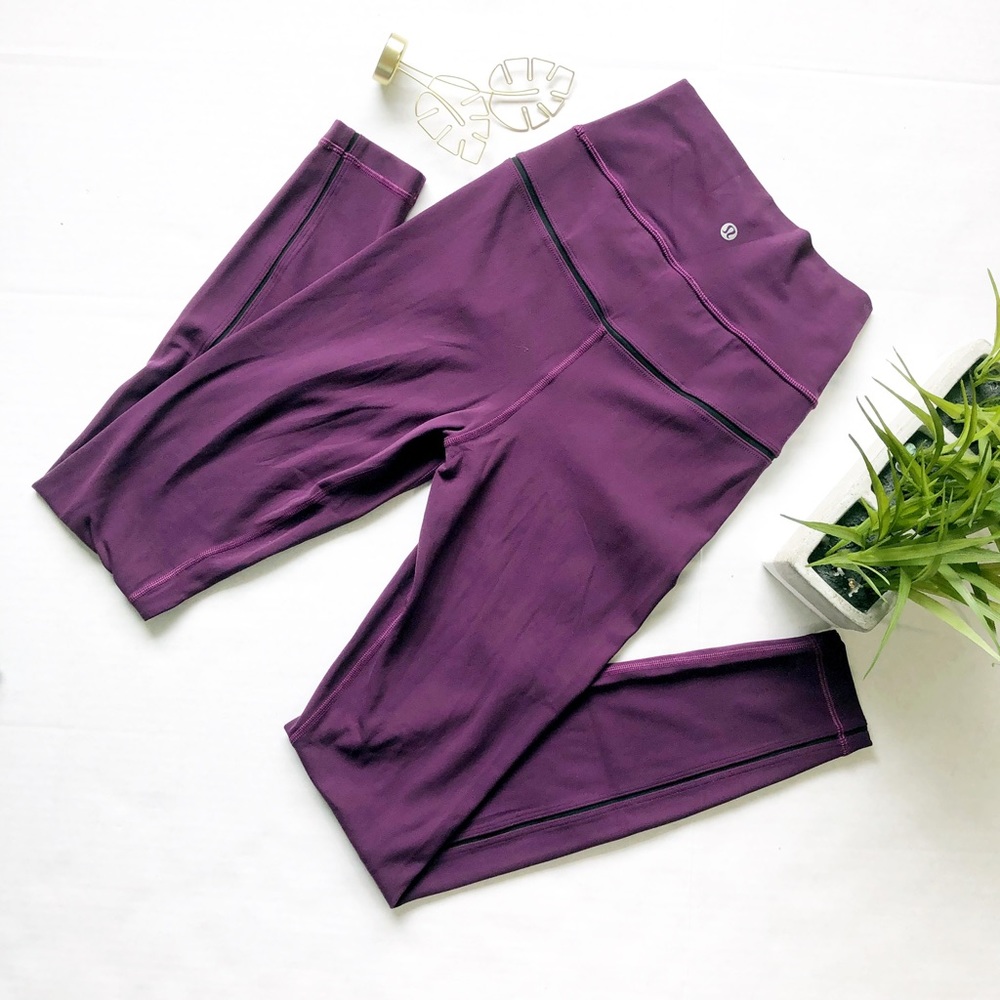 Lululemon high waisted purple leggings